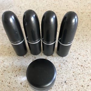 MAC cosmetics lot of makeup 4 lipsticks & eyeliner